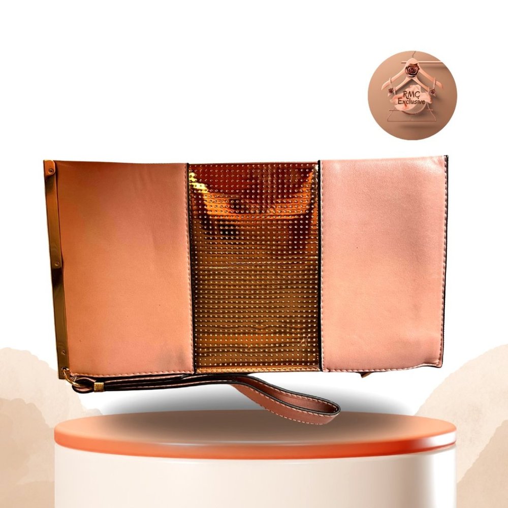 Peach and Gold Purse